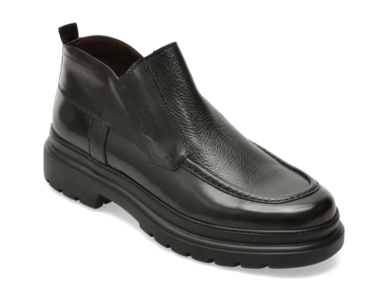 Ghete LE COLONEL negre, 71904, din piele naturala