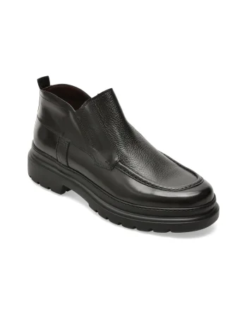 Ghete LE COLONEL negre, 71904, din piele naturala