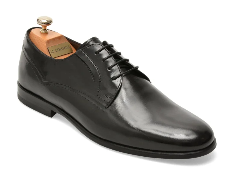 Pantofi eleganti LE COLONEL negri, 60551, din piele naturala
