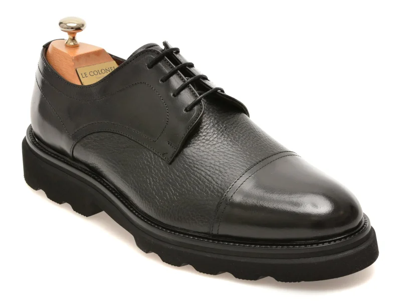 Pantofi eleganti LE COLONEL negri, 61505, din piele naturala