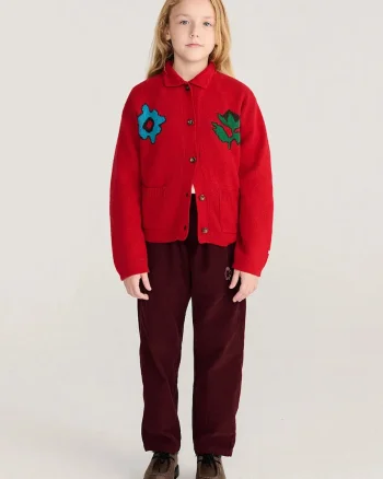 Bobo Choses  cardigan pentru copii cu amestec de lână Blossom