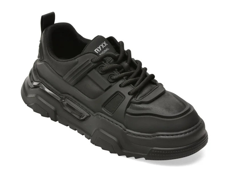 Pantofi sport GRYXX negri, 99005, din piele ecologica