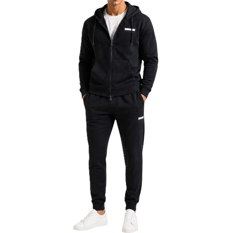 Trening EA7 TRAIN VISIBILITY M T-SUIT HOODIE FZ CH BR
