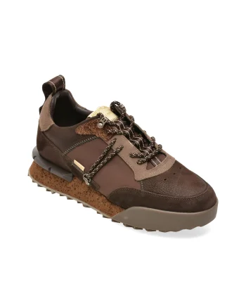 Pantofi sport REPLAY maro, MS1P09L, din material textil si piele naturala