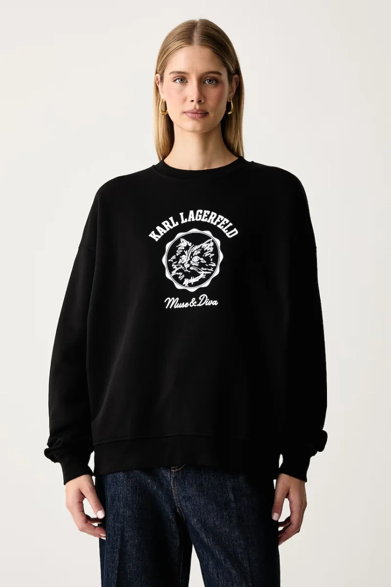 Karl Lagerfeld  hanorac oversized pentru femei cu bumbac
