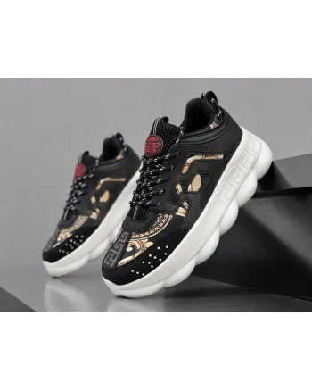 Adidasi barbati casual  negri cu alb VSC 059-5