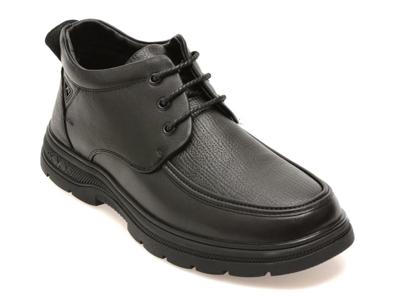 Ghete BITE THE BULLET negre, 69030, din piele naturala