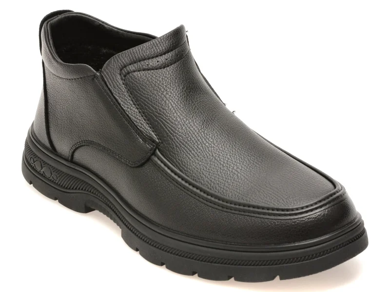 Ghete BITE THE BULLET negre, 86362, din piele naturala