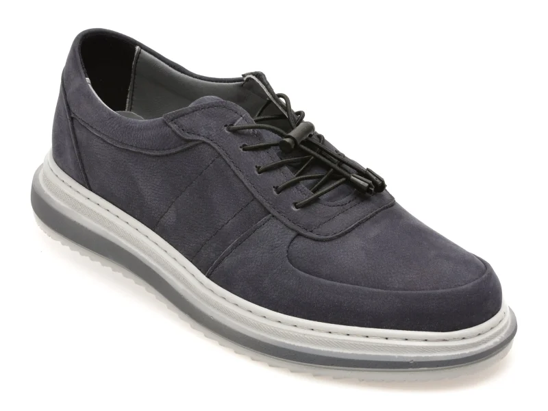 Pantofi sport BITE THE BULLET bleumarin, OY5160, din piele naturala