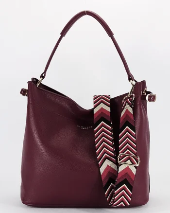 Geanta bordo FloraCO Paris cu borseta detasabila F6966 M11