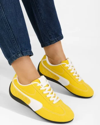 Sneakers dama Midysa galbeni
