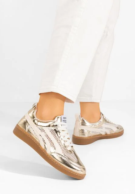 Sneakers dama Leonarda aurii