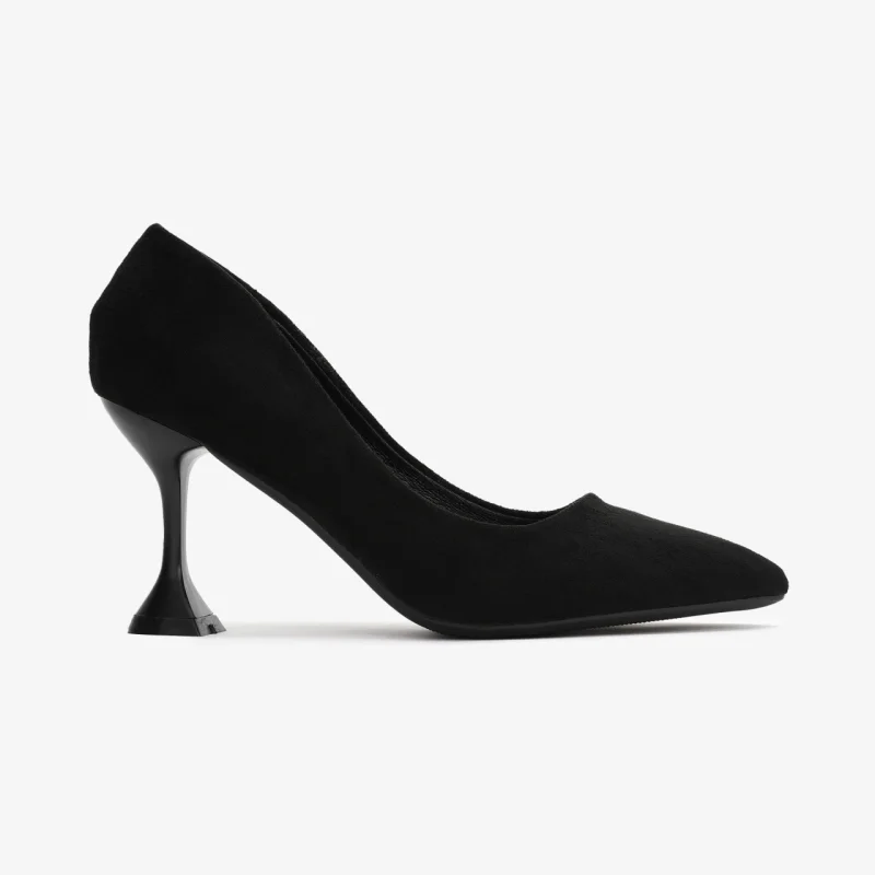 Pantofi Eleganți dama din Piele Ecologică Intoarsa CRL0559 NEGRU