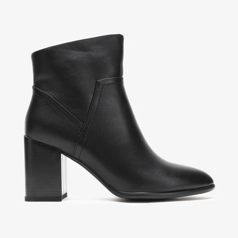 Botine dama din Piele Ecologica CRL0663 Negru