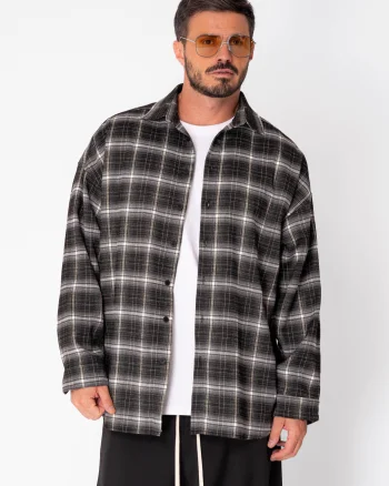 Camasa in carouri Black