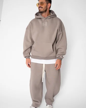 Set Urban Winter hanorac si pantalon Balloon Taupe