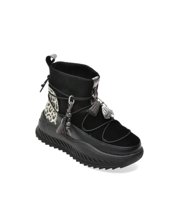 Ghete GRYXX negre, 68023, din piele naturala