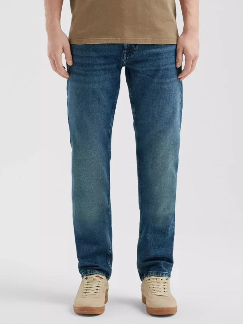 Q/S by s.Oliver Blugi barbati Rick, cu talie medie si croiala Slim Fit, Albastru (SELECTATI MARIMEA: 33, SELECTATI LUNGIMEA: 32)