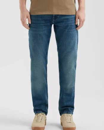 Q/S by s.Oliver Blugi barbati Rick, cu talie medie si croiala Slim Fit, Albastru (SELECTATI MARIMEA: 33, SELECTATI LUNGIMEA: 32)