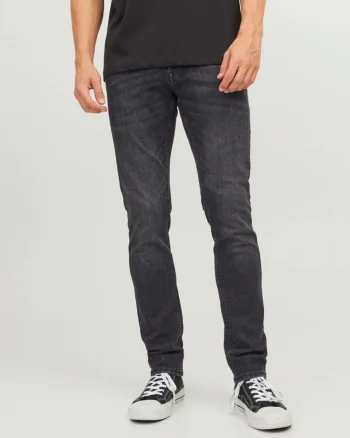Jack & Jones Blugi barbati GLENN, cu talie joasa si croiala Slim fit, Negru (SELECTATI MARIMEA: 30, SELECTATI LUNGIMEA: 32)