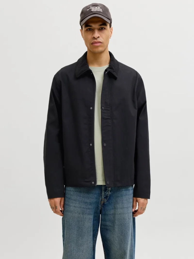 Jack & Jones Jacheta Graham Worker, barbati, Regular fit, Negru (SELECTATI MARIMEA: XL)