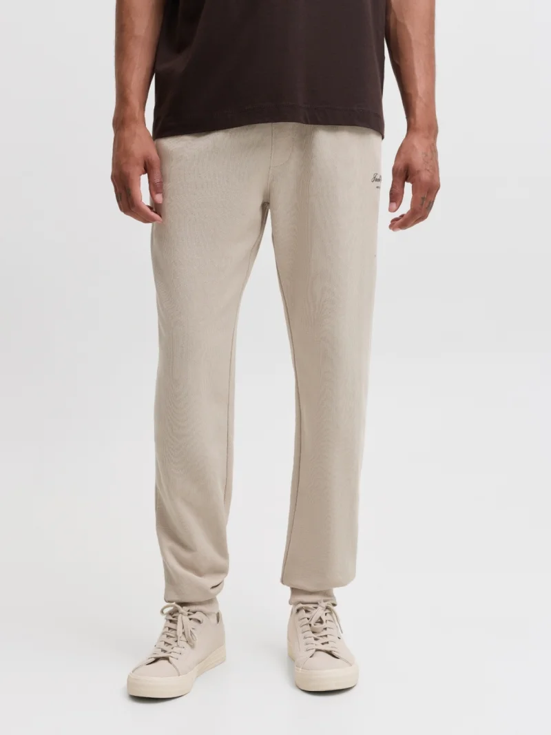Jack & Jones Pantaloni de trening barbati, JPSTGORDON ARCHIVE, Regular fit, Crem (SELECTATI MARIMEA: S)