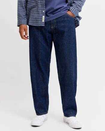 Jack & Jones Plus Blugi CHRIS barbati big sizes, cu talie inalta si croiala Relaxed fit, Indigo (SELECTATI MARIMEA: 52, SELECTATI LUNGIMEA: 32)