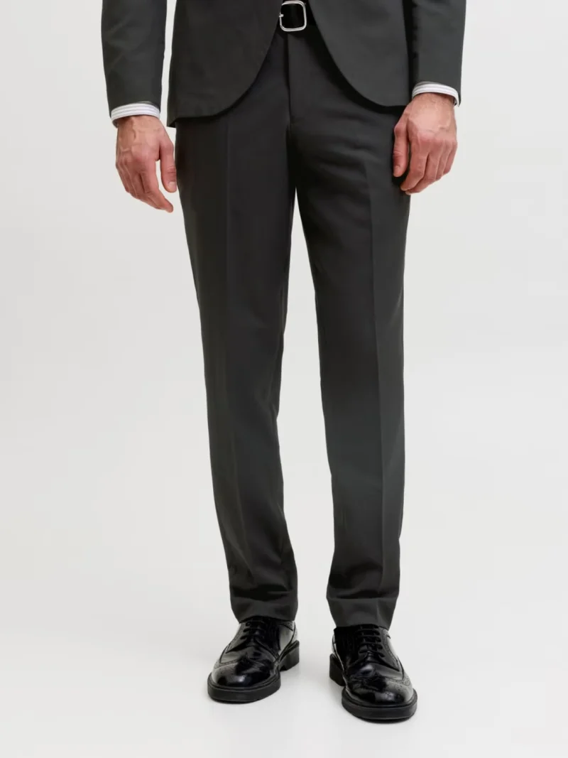 Jack & Jones Pantaloni costum barbati, JPRFRANCO, cu croiala Super Slim fit, Negru (SELECTATI MARIMEA: 46)