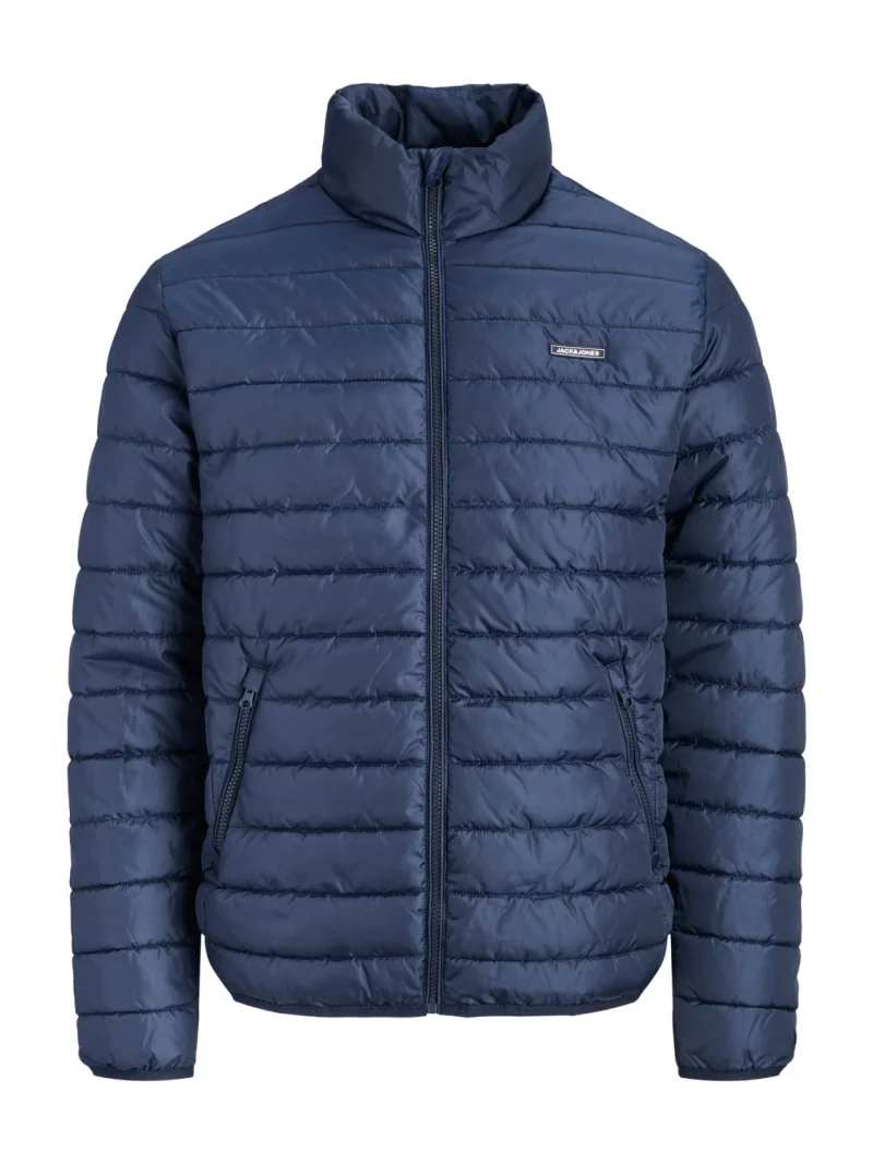 Jack & Jones Plus Jacheta matlasata barbati big sizes, fara gluga, Regular fit, JJELVIS, Bleumarin inchis (SELECTATI MARIMEA: 7XL)