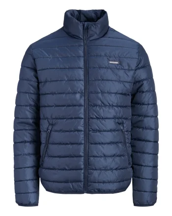 Jack & Jones Plus Jacheta matlasata barbati big sizes, fara gluga, Regular fit, JJELVIS, Bleumarin inchis (SELECTATI MARIMEA: 7XL)