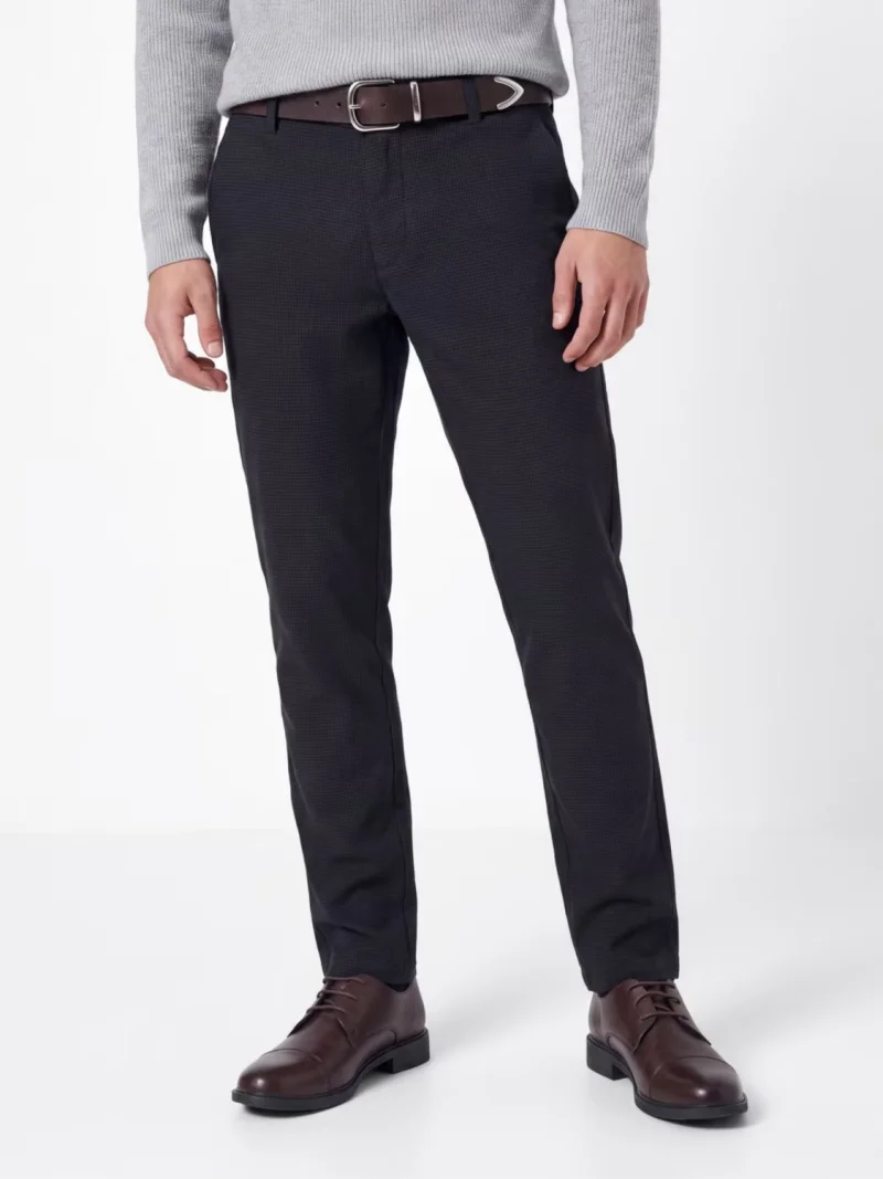 Jack & Jones Pantaloni chino, barbati, cu talie joasa, Slim fit, JPSTMARCO BOWIE, Bleumarin inchis (SELECTATI MARIMEA: 29, SELECTATI LUNGIMEA: 32)
