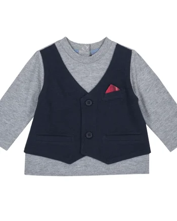 Tricou copii Chicco, maneca lunga si vestuta, 06805