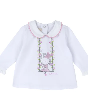 Bluza copii Chicco, alb 2, 00137-64MFCO