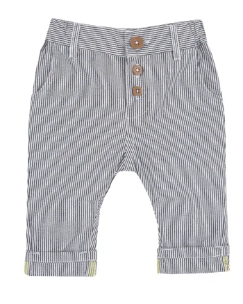 Pantaloni copii Chicco din poplin, alb cu negru, 08849-64MFCO