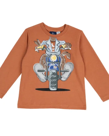 Bluza copii Chicco, alb cu portocaliu, 02968-65CLT