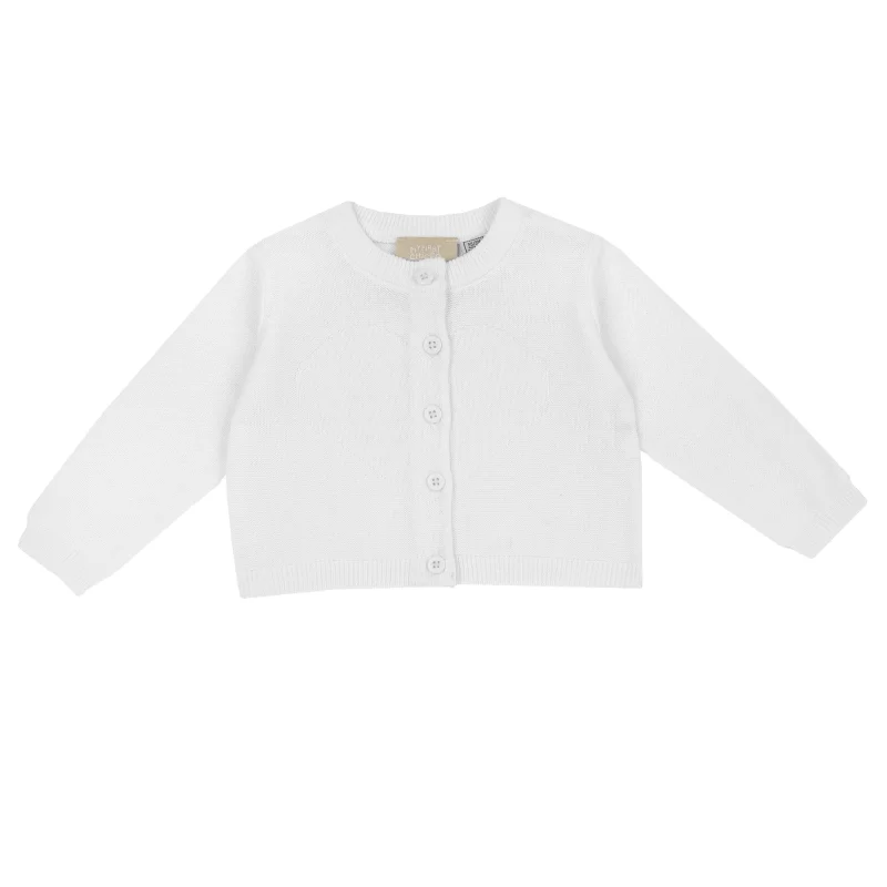 Cardigan copii Chicco tricotat, Alb 2, 05761-66MFCO