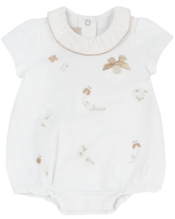 Salopeta bebe Chicco, pantaloni scurti, Alb 2, 50989-66MFCI
