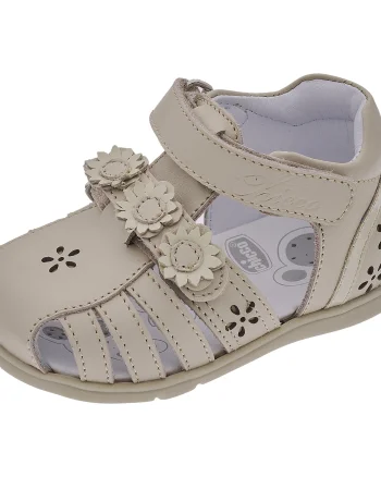 Sandale copii din piele Chicco Gazella, Bej, 71120-66P