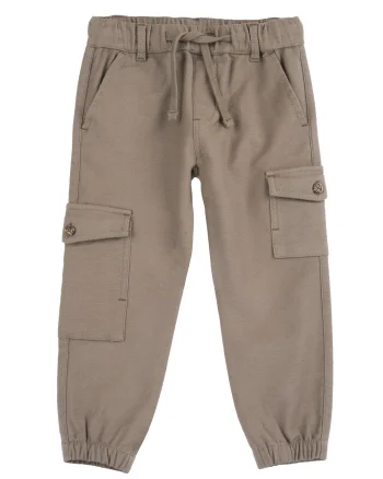 Pantaloni copii Chicco, bej cu alb, 07740-67MC