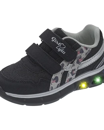 Pantofi sport copii Chicco Caterina, luminita, negru, 72131-67P
