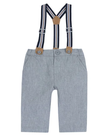 Pantaloni copii Chicco cu bretele, 16693-68MFCO