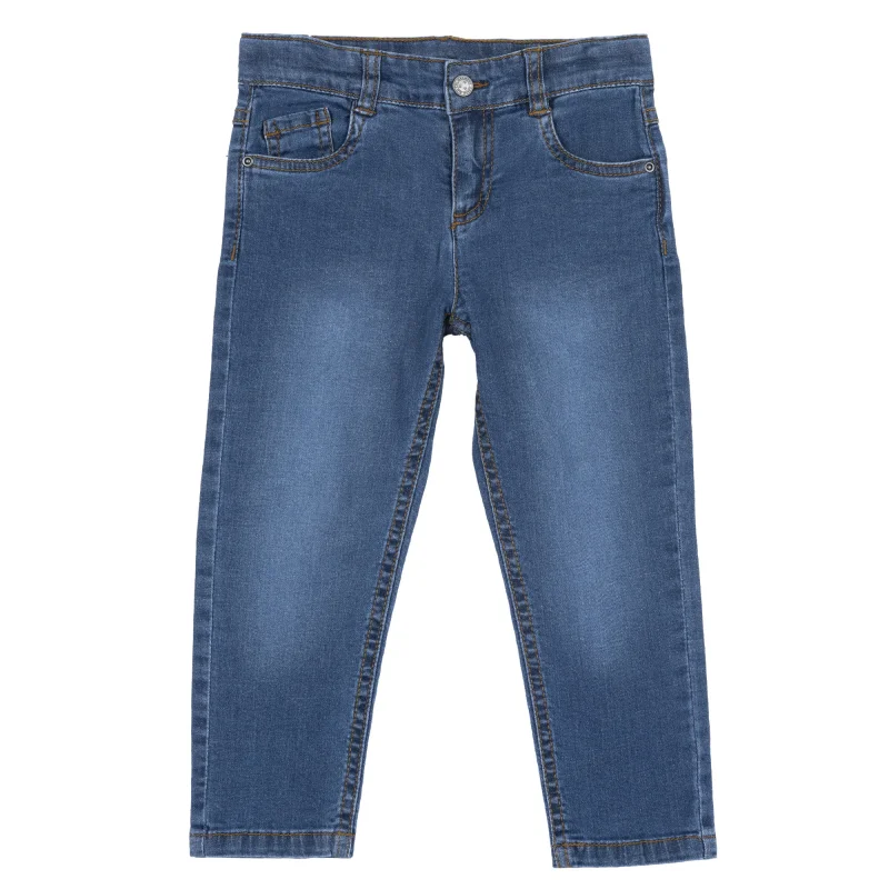 Pantaloni copii Chicco stretch, albastru inchis, 16838-68MC