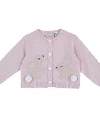 Cardigan bebe Chicco tricotat, Roz, 00186-69MFCO
