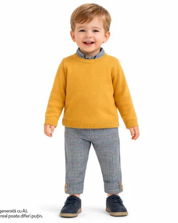 Pantaloni bebelusi Chicco, Albastru inchis, 00162-69MFCO