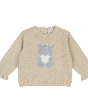 Pulover bebelusi Chicco tricotat, Bej, 00099-69MFCO