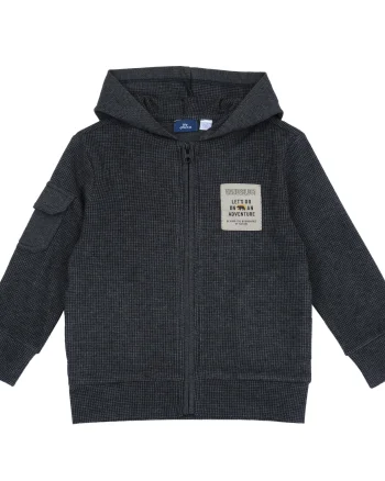 Cardigan copii Chicco tricotat, gri inchis, 00966-69MC