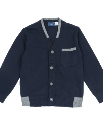 Cardigan copii Chicco tricotat, albastru inchis, 00023-69MC