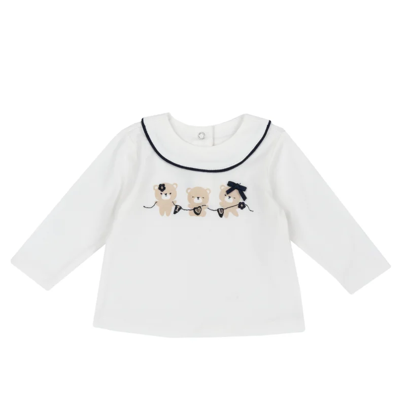 Bluza copii Chicco, alb, 00525-69MFCO