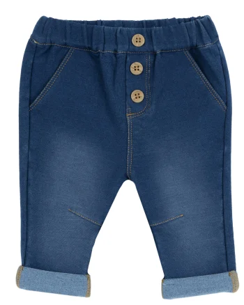 Pantaloni lungi copii Chicco denim, albastru, 08954-65MFCO