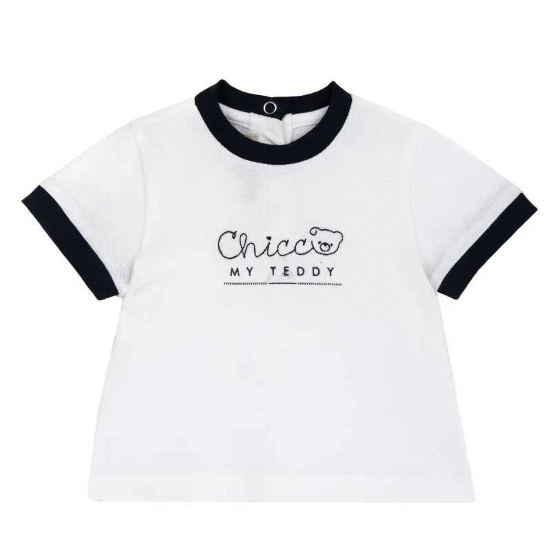Tricou copii Chicco, Alb cu model, 01712-70MFCO